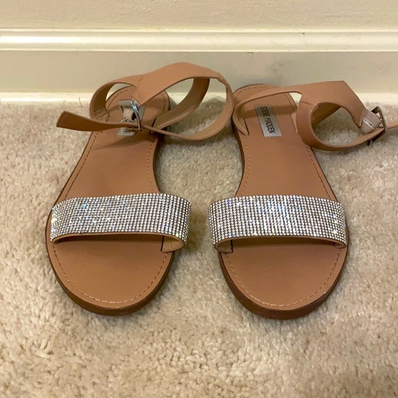 STEVE MADDEN RHINESTONE SANDALS - Picture 2 of 5